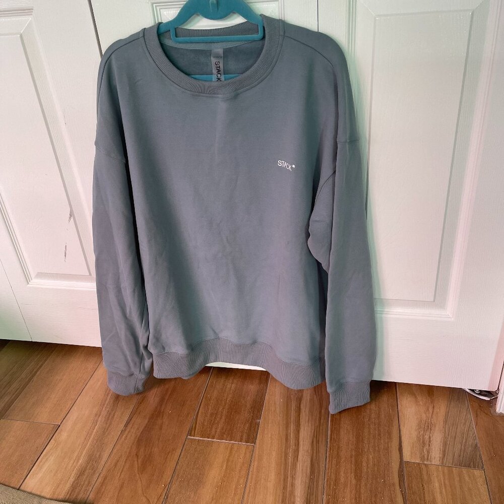 Men's Stack Long Sleeve Blue CloudCore* Crewneck Size XL